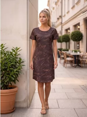 Erweitertes Premium-T-Shirt für Damen ALTISPORT VOJ/ALW084SAT02 BRAUN