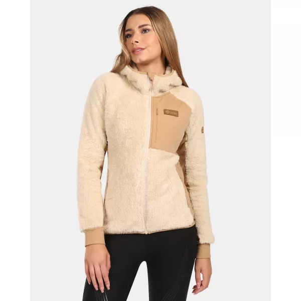  Fleece-Sweatshirt für Damen KILPI NORKA-W ZL0204KI BEIGE 