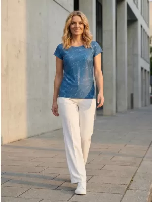 Damen Freizeitshirt Premium ALTISPORT VOJ/ALW084TR06 BLAU
