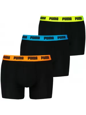Boxer PUMA MEN EVERYDAY BOXER 3P 93832706 SCHWARZ/VARIUS -LOGO -FARBEN