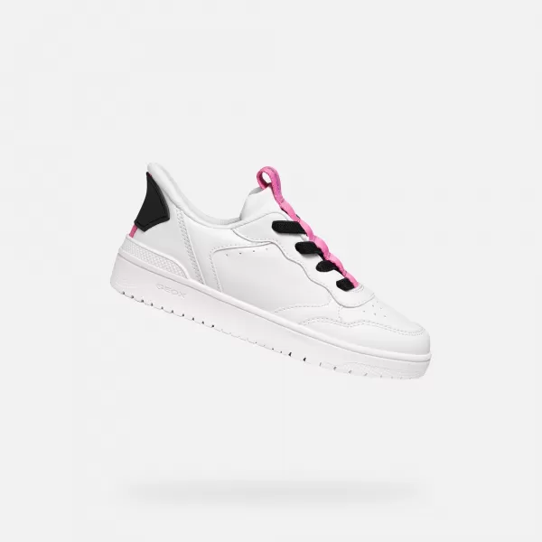  Mädchen-Sneaker GEOX WASHIBA FAST IN J56NSA05415C0563 WEIß 