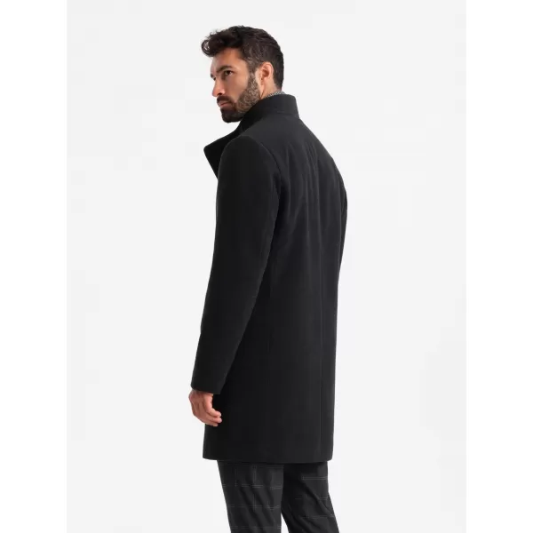  Männlicher Mantel OMBRE OM-COWC-0141 SCHWARZ 