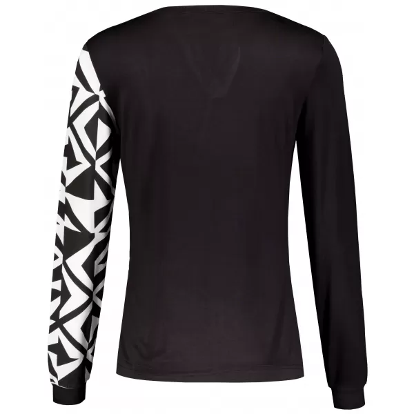  Damen-T-Shirt KIXMI VIVIANE SCHWARZ/WEIß 