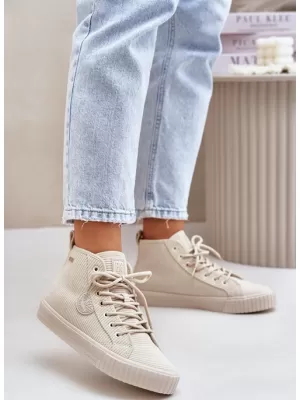 Isolierte Damen-Sneaker BIG STAR OO274771 BEIGE Big Star Shoes
