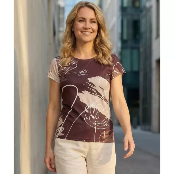  Damen Freizeitshirt Premium ALTISPORT VOJ/ALW120TR06 BRAUN 