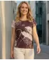 Damen Freizeitshirt Premium ALTISPORT VOJ/ALW120TR06 BRAUN