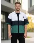 Premium-Herrenhemd ALTISPORT VOJ/ALM051KOS01 WEIß GRÜN