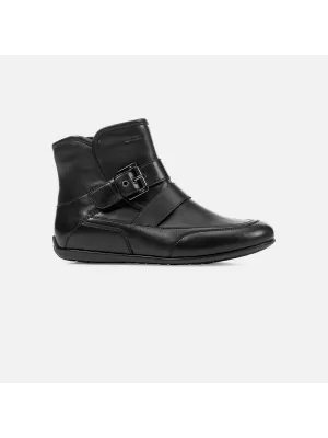 Damen-Schnürschuhe GEOX NEW MOENA SCHWARZ