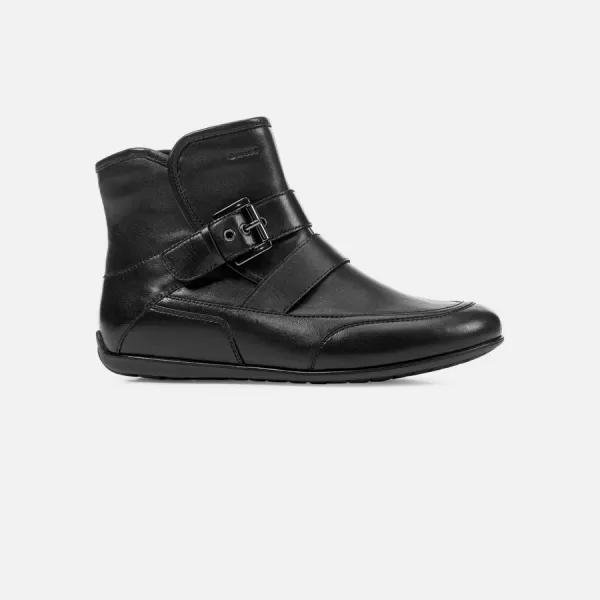  Damen-Schnürschuhe GEOX NEW MOENA SCHWARZ 