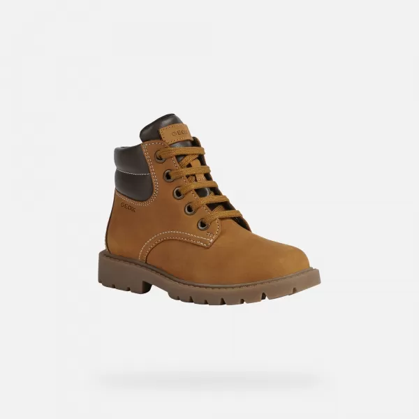 Stiefeletten für Jungen GEOX SHAYLAX J16FAB032BCC0930 HELLBRAUN 