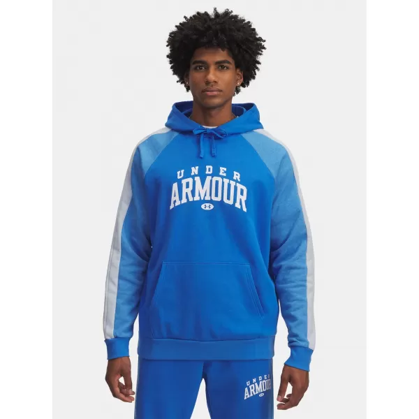  Herren-Sweatshirt UNDER ARMOUR RIVAL FLC CB HOOD BLAU 