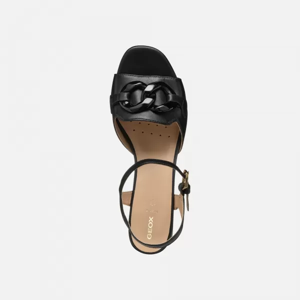 Damensandalen GEOX NEW ERAKLIA 50 T SCHWARZ 