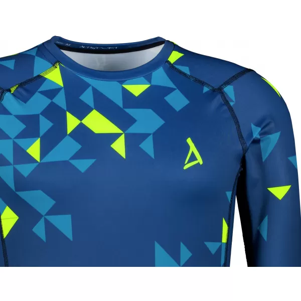  Hochwertiges funktionelles Kompressionsshirt für Herren ALTISPORT VOJ/ALM108TR03 MARINE-NEONGELB 