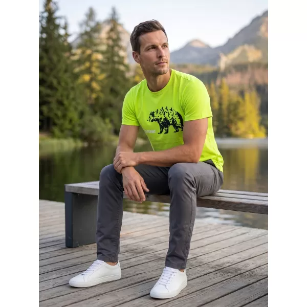  Herren t -Shirt mit kurzen Ärmeln ALTISPORT ALM193129 KALK 