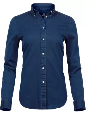 Damenhemd TEE JAYS | TJ 4003 INDIGOBLAU