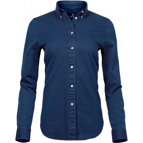  Damenhemd TEE JAYS | TJ 4003 INDIGOBLAU 