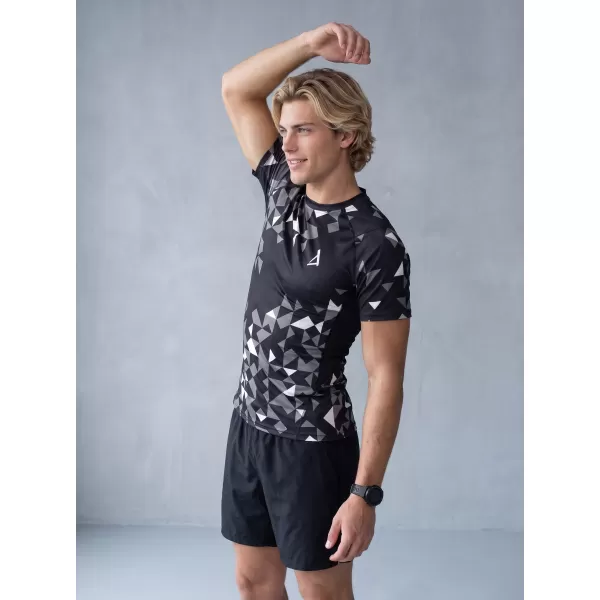 Funktionelle Kompression von Männern t -Shirt Premium ALTISPORT VOJ/ALM108TR04 SCHWARZ 