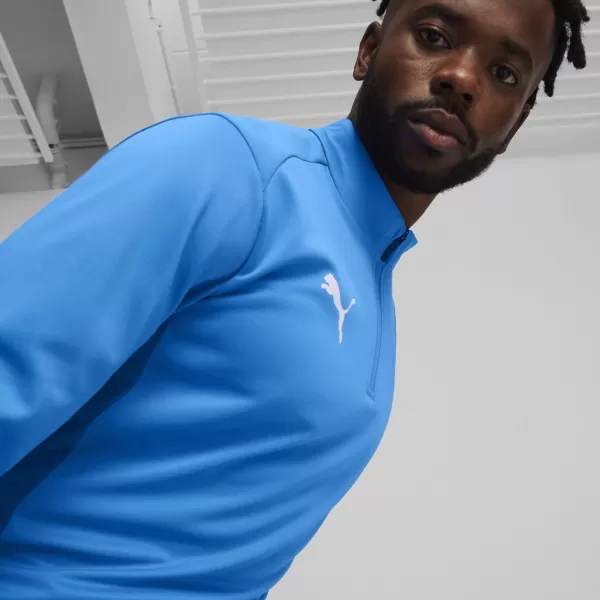  Hemd PUMA TEAMGOAL TRAINING 1/4 ZIP TO 658629_02 ELEKTRISCHE BLAUE LIMONADE/WEIß/TEAM ROYAL 
