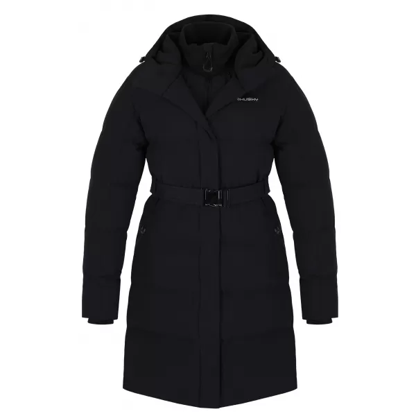  Damenmantel HUSKY NERINE L HT0-0884 SCHWARZ 