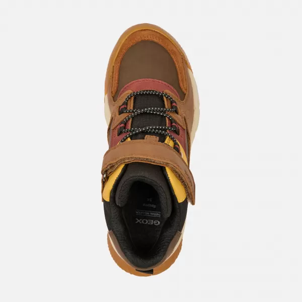  Stiefeletten für Jungen GEOX FLEXYPER PRO BOY B J56NBA0ME22C6FN6 BRAUN 
