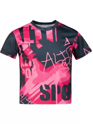 Funktionaler t -Shirt -Prämie von Kindern ALTISPORT VOJ/ALK076TR01 HEIßROSA