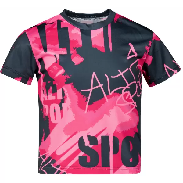  Funktionaler t -Shirt -Prämie von Kindern ALTISPORT VOJ/ALK076TR01 HEIßROSA 
