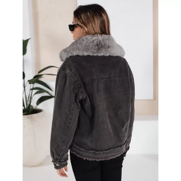  Damenjacke DSTREET FURDENIM TY5185 DUNKELGRAU 