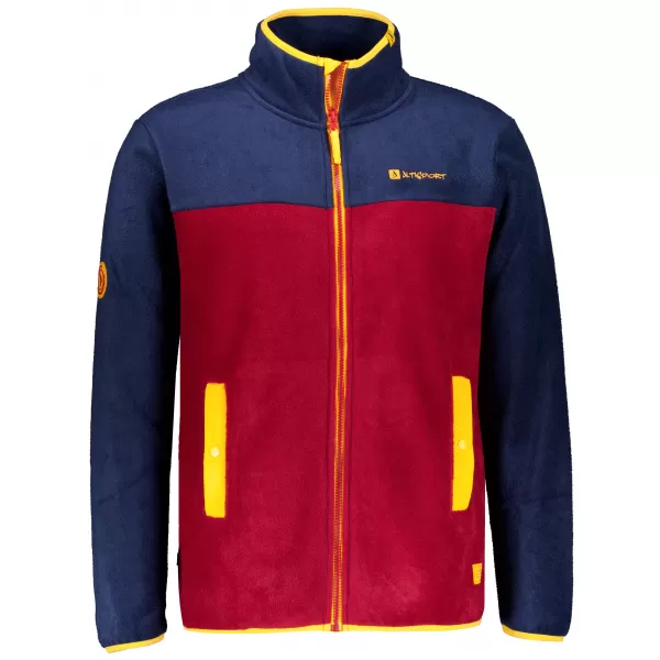  Fleece-Sweatshirt für Herren ALTISPORT GAMEL BURGUND 