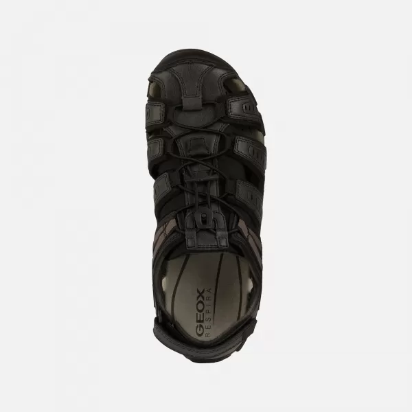  Herrensandalen GEOX STRADA SCHWARZ 