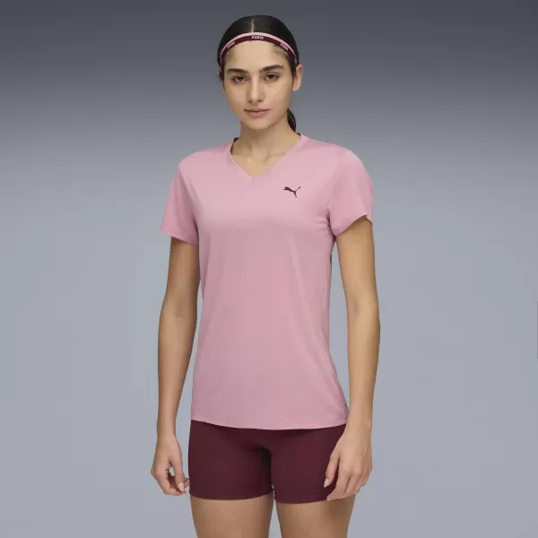  Hemd PUMA W TAD ESSENTIAL VNECK TEE 52589065 ROSA GEGOSSEN 