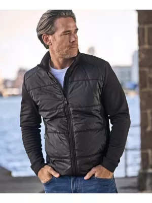 Herrenjacke TEE JAYS | TJ 9110 TIEFGRÜN/SCHWARZ