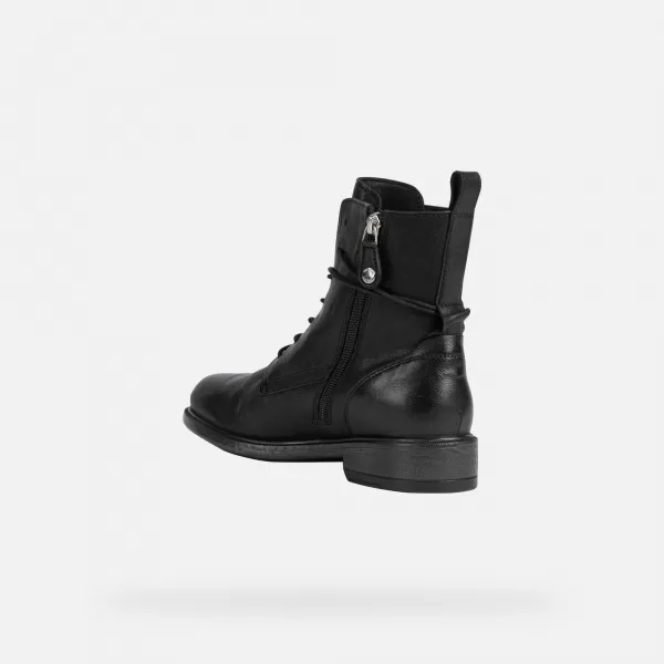  Damen-Stiefeletten GEOX CATRIA SCHWARZ 