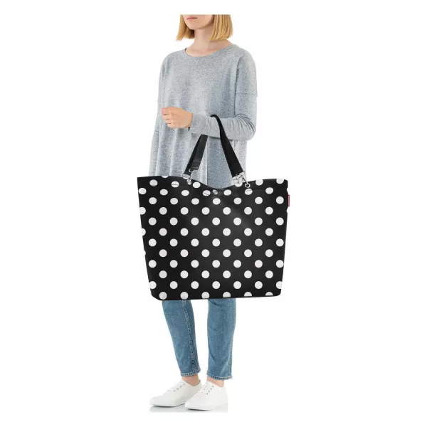 Handtasche REISENTHEL SHOPPER XL PUNKTE WEIß 