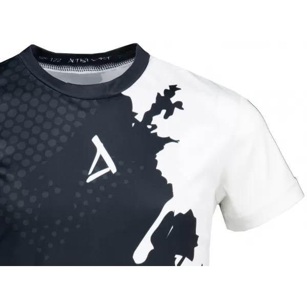  Funktionaler t -Shirt -Prämie von Kindern ALTISPORT VOJ/ALM112TR01 SCHWARZ-WEIß 