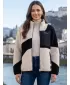 Fleece-Sweatshirt für Damen ALTISPORT GERI SCHWARZ/BEIGE