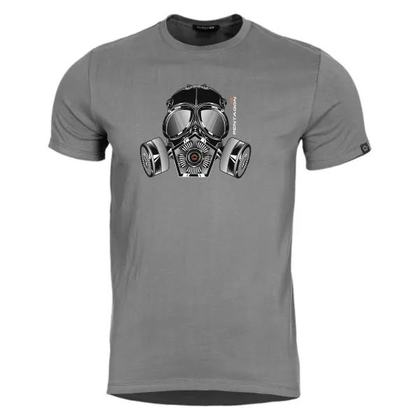  T-Shirt PENTAGON AGERON GAS MASK K09012 WOLF/GRAU 
