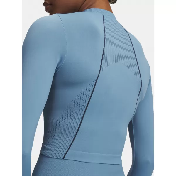 Damen-T-Shirt UNDER ARMOUR UA VANISH SEAMLESS LS 6000645-418 BLAU 
