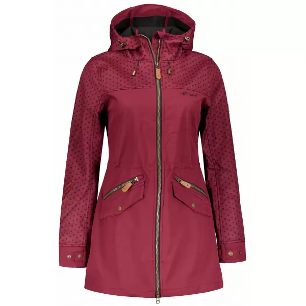  Frauen -Softshelljacke für Frauen ALTISPORT GEMEE BURGUND 