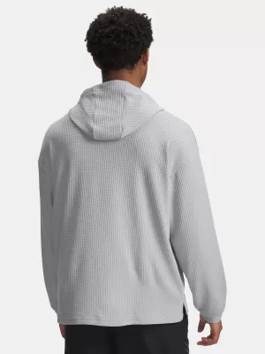 Herren-Sweatshirt UNDER ARMOUR UA RIVAL WAFFLE HOODIE 1383108-011 GRAU