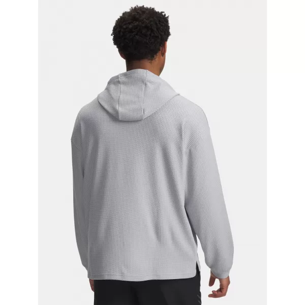  Herren-Sweatshirt UNDER ARMOUR UA RIVAL WAFFLE HOODIE 1383108-011 GRAU 