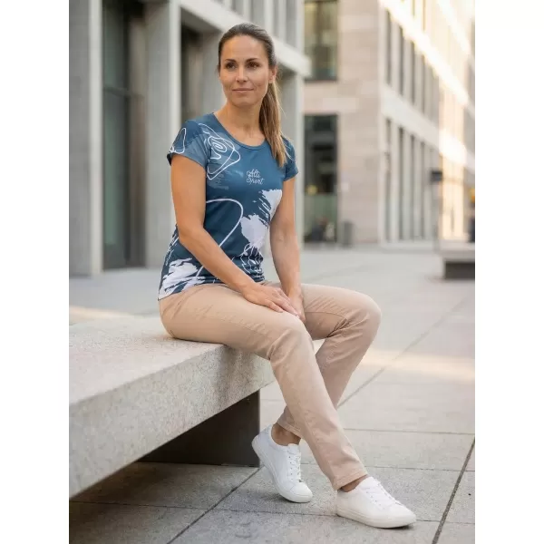  Damen Freizeitshirt Premium ALTISPORT VOJ/ALW120TR06 DUNKELBLAU 