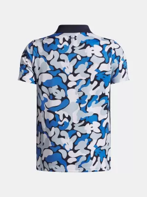 T-Shirt für Jungen UNDER ARMOUR UA MATCHPLAY PRINTED POLO 1377349-412 BLAU