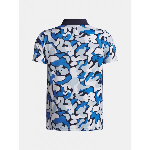  T-Shirt für Jungen UNDER ARMOUR UA MATCHPLAY PRINTED POLO 1377349-412 BLAU 