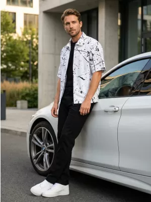 Premium-Herrenhemd ALTISPORT VOJ/ALM034KOS01 WEIß