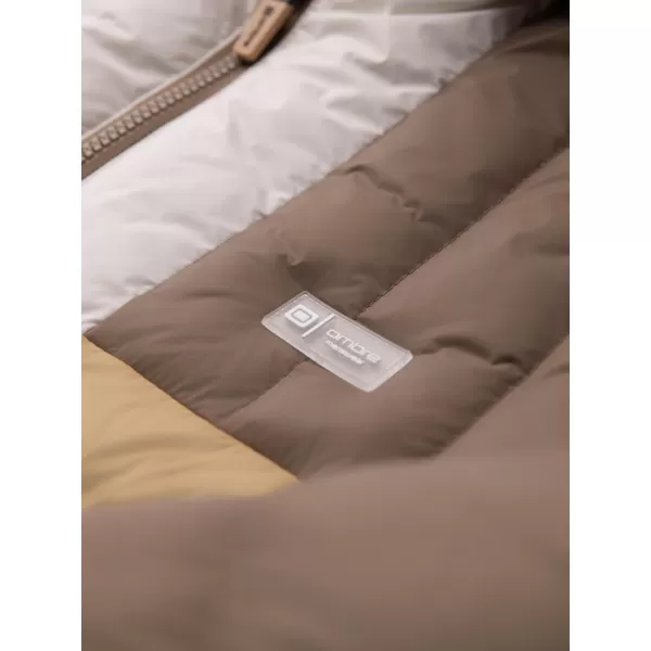  Jacke OMBRE OM-JALP-0296 BEIGE UND WEIß 