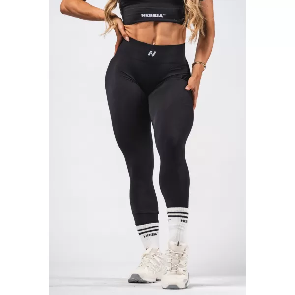  Shaping nahtlose Maximum-Push-up-Leggings FLOW SEAMLESS 497 SCHWARZ Nebbia 