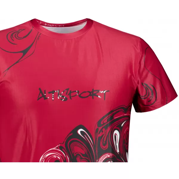  Herren Freizeithemd Premium ALTISPORT VOJ/ALM122TR06 ROT 