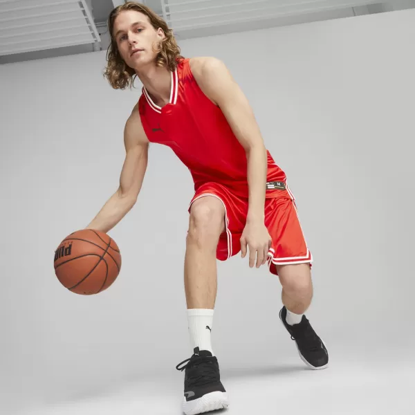 Herren-Tanktop PUMA HOOPS TEAM GAME JERSEY 67662804 PUMA ROT 