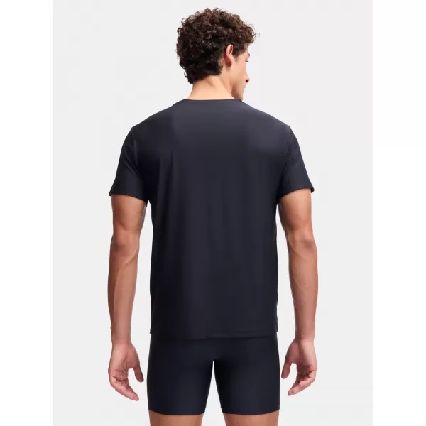  Herren-T-Shirt UNDER ARMOUR M UA PERF TECH MESH CREW NECK-2PK 6007625-001 SCHWARZ 