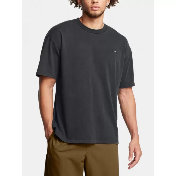  Herren-T-Shirt UNDER ARMOUR UA M HW OS LOGO WASH SS 1389147-001 SCHWARZ 